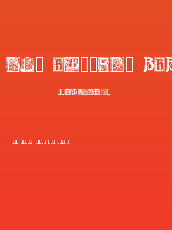 Art Nouveau Initials B Poster