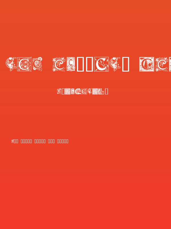 Art Nouveau Initials C Poster