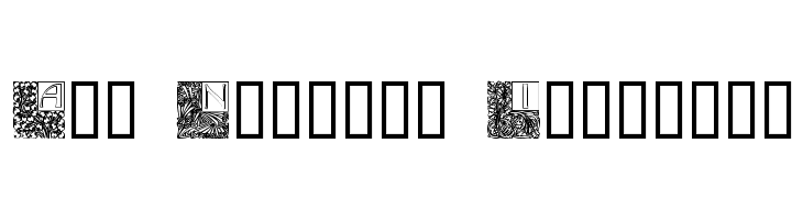 Art Nouveau Initials Font