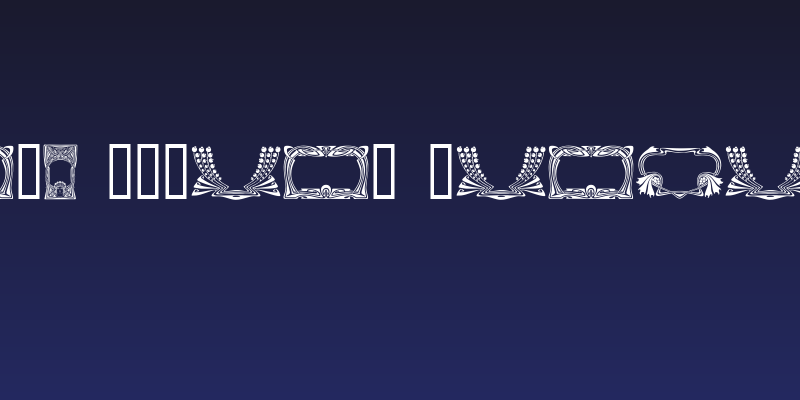 Art Noveau Headers Social Header