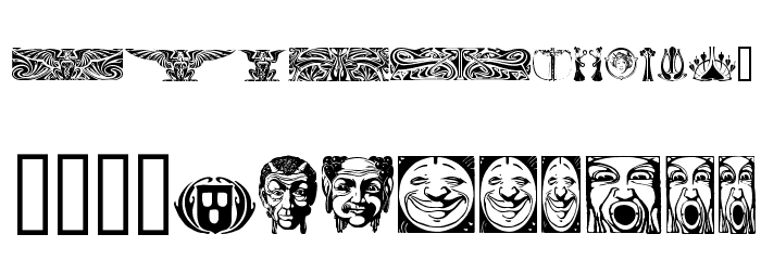 Art Noveau Headers Font LOWERCASE
