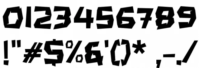 Art Paper Font OTHER CHARS