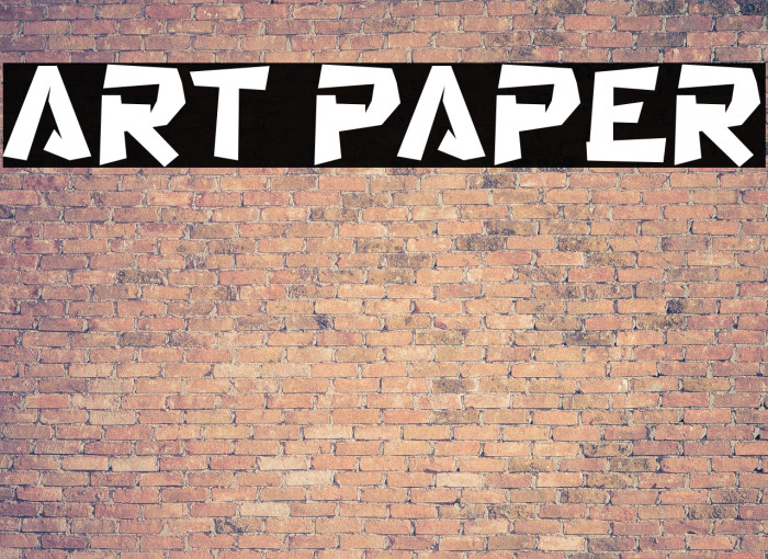Art Paper Font examples