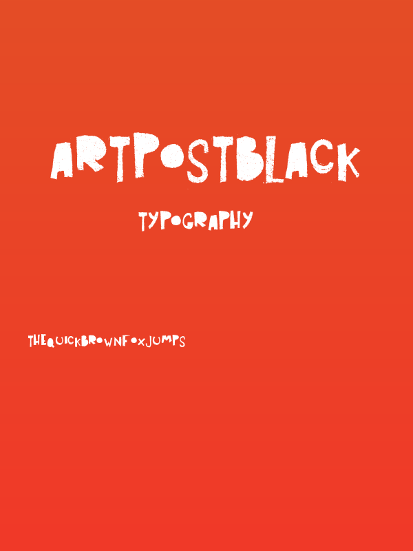 Art Post black Poster