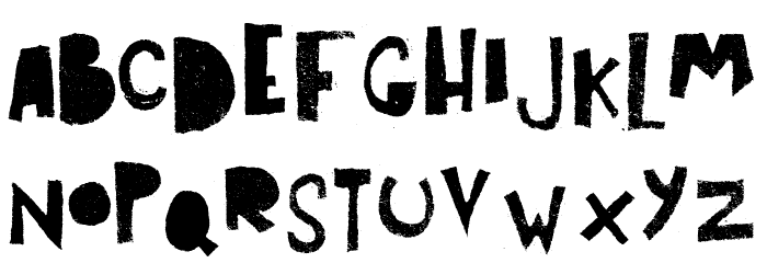Art Post black Font LOWERCASE