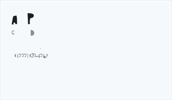 Art Post black Business Card