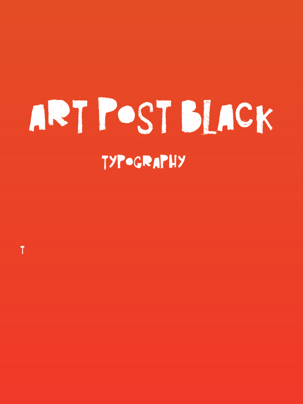 Art Post black Poster