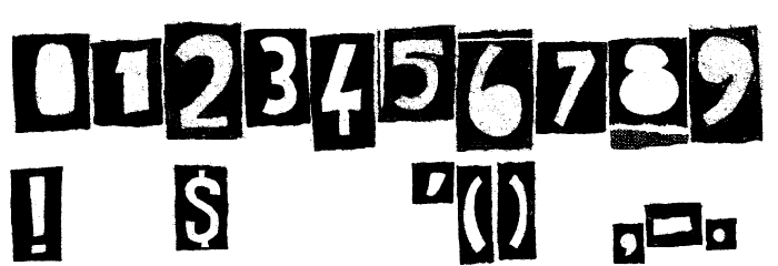 Art Post Font OTHER CHARS