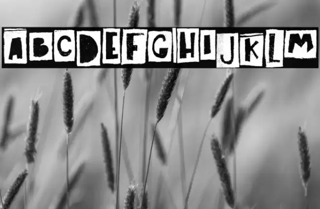 Art Post Font examples