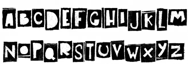 Art Post Schriftart Groß