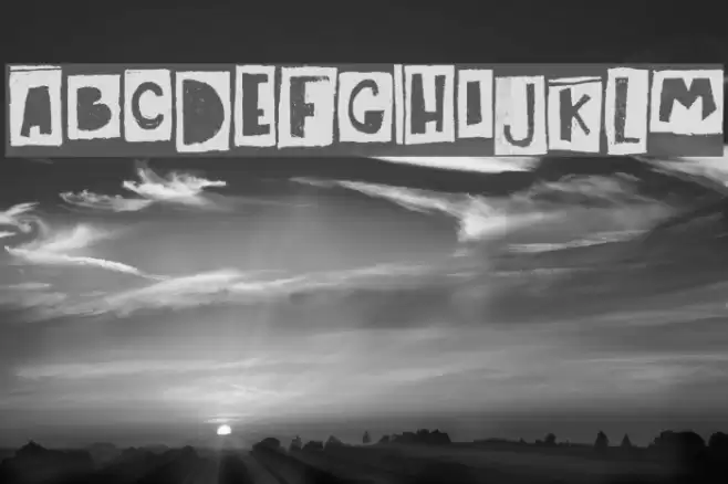 Art Post Font examples