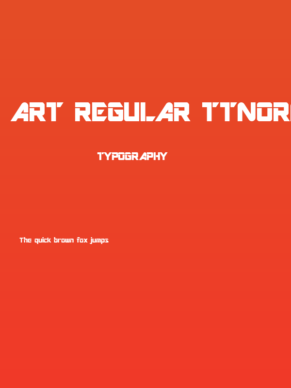Art Regular ttnorm Poster