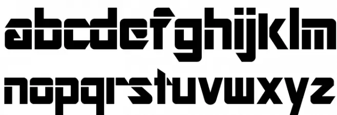 Art Regular ttnorm Font LOWERCASE