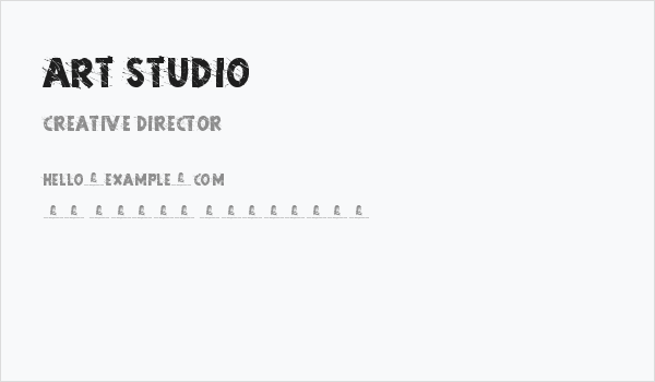 Art Studio Business Card