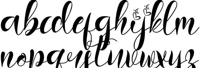 Art Valentine - Personal Use Font LOWERCASE