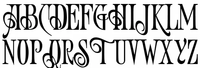 Art-Victorian Fonte MAIÚSCULAS