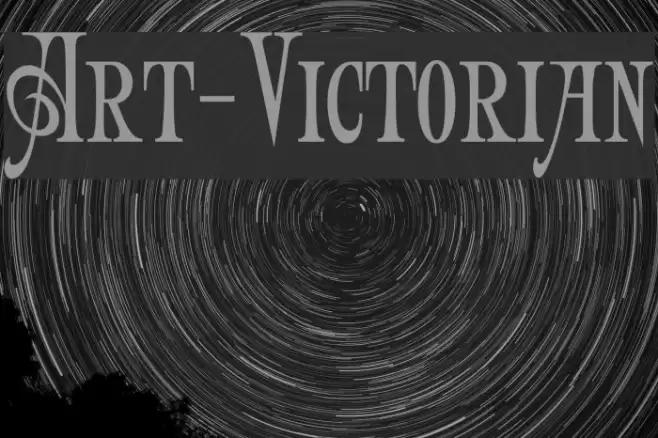 Art-Victorian Font examples