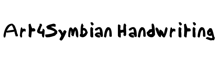 Art4Symbian Handwriting  font caratteri gratis