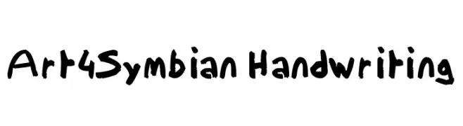 Art4Symbian Handwriting  免费字体下载