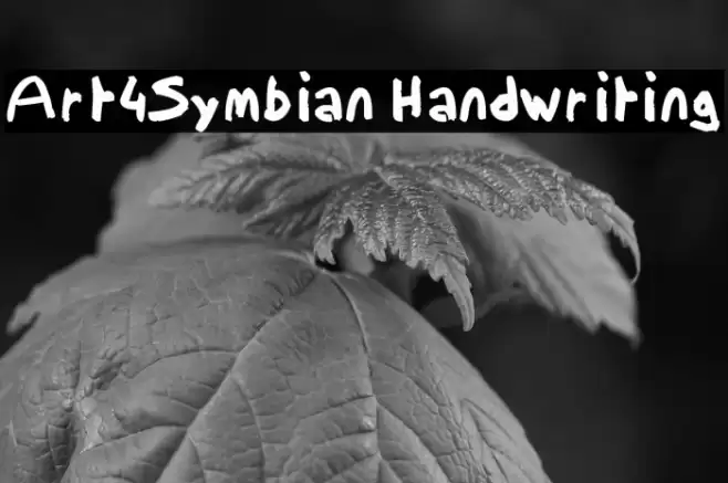 Art4Symbian Handwriting Font examples