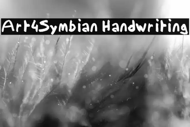 Art4Symbian Handwriting Font examples