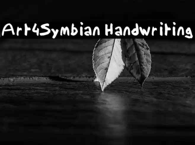 Art4Symbian Handwriting Font examples