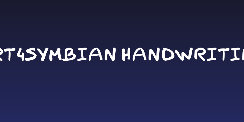 Art4Symbian Handwriting Social Header