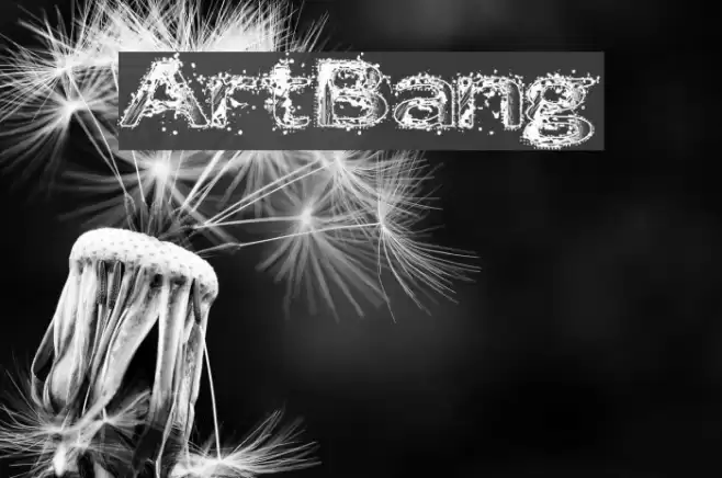 ArtBang Font examples