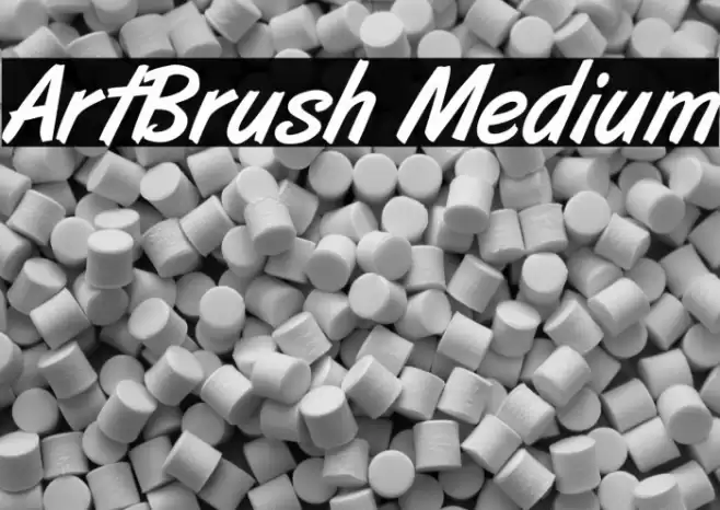 ArtBrush Medium Schriftart examples