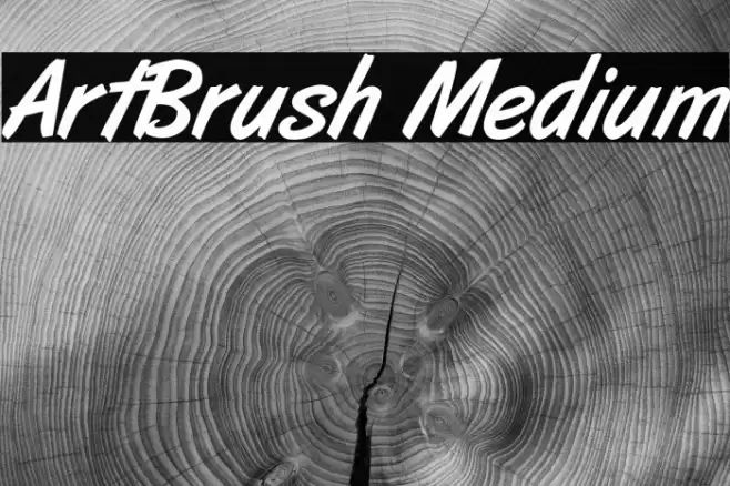 ArtBrush Medium Schriftart examples