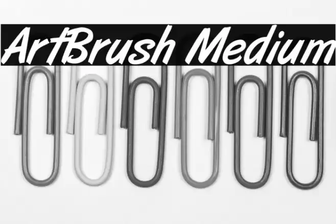 ArtBrush Medium Schriftart examples
