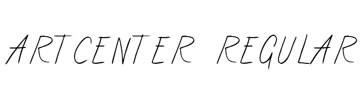 ArtCenter-Regular  नि: शुल्क फ़ॉन्ट्स डाउनलोड