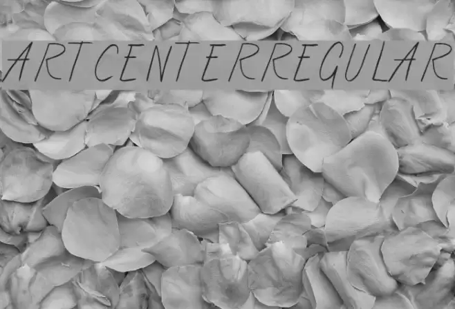ArtCenter-Regular Font examples