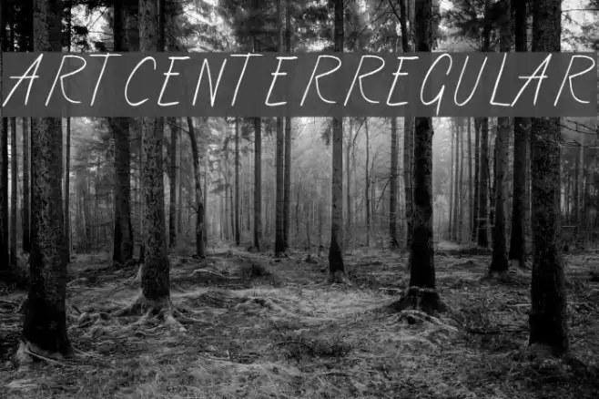 ArtCenter-Regular Font examples
