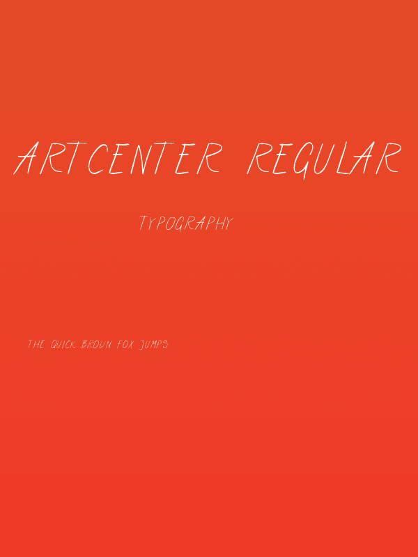 ArtCenter-Regular Poster