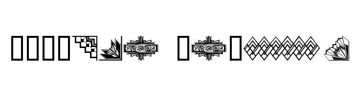 ArtDeco Motif Font
