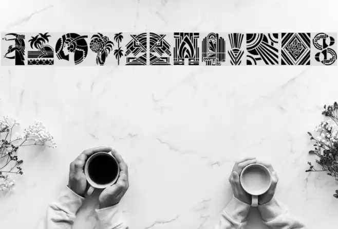 ArtDeco Font examples