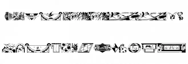 ArtDekoParts Schriftart Groß