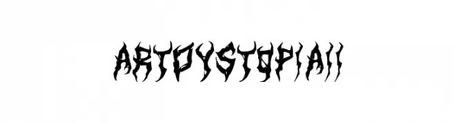 ArtDystopiaII  フリーフォントのダウンロード