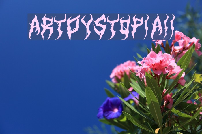 ArtDystopiaII Font examples