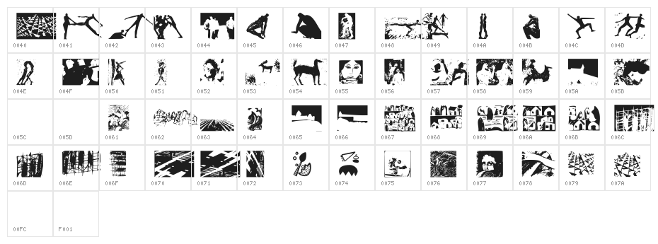 ArtGoesPixeled Character Map