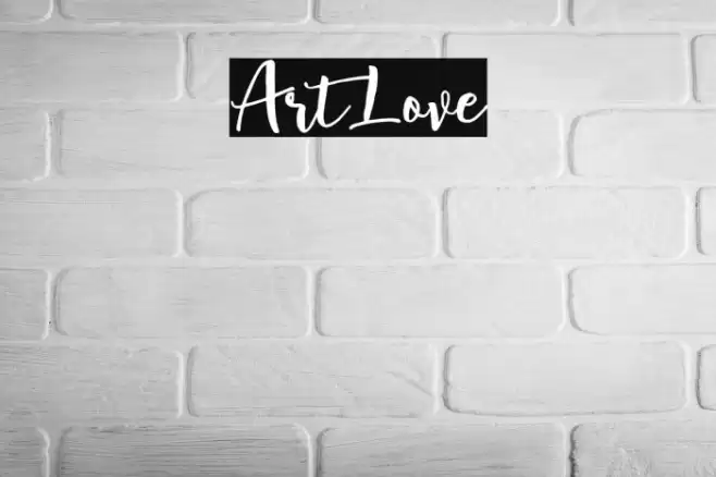 ArtLove Font examples