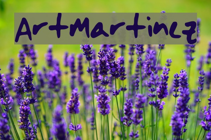 ArtMartinez Font examples