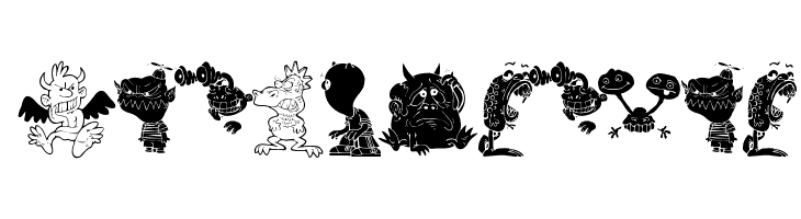 ArtMonsters  フリーフォントのダウンロード