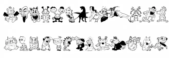ArtMonsters Polices MAJUSCULES