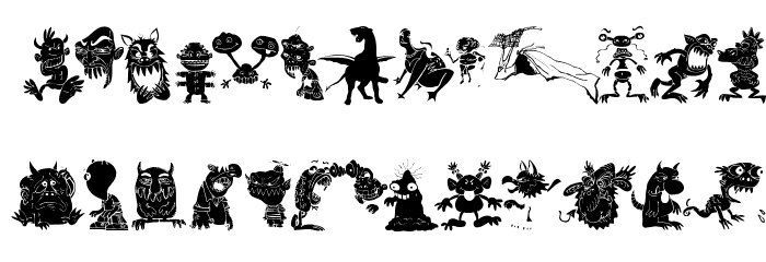 ArtMonsters Font LOWERCASE