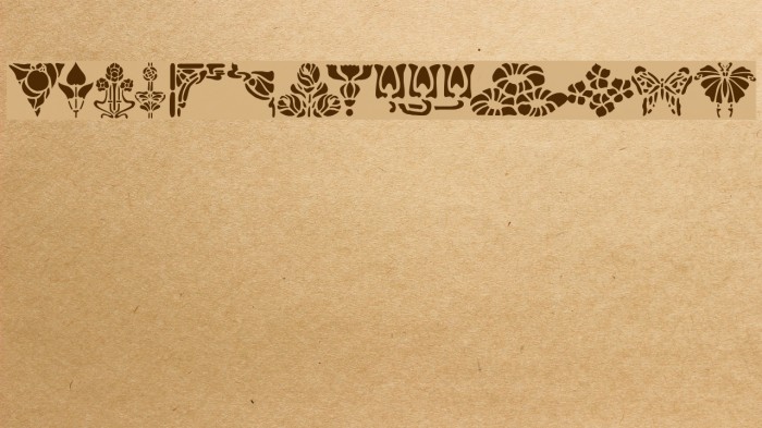 ArtNouveau1 Font examples