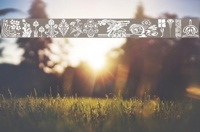 ArtNouveau2 Font examples