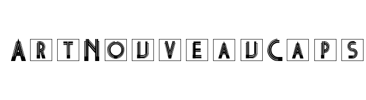 ArtNouveauCaps  Free Fonts Download