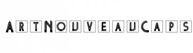 ArtNouveauCaps  Fuentes Gratis Descargar
